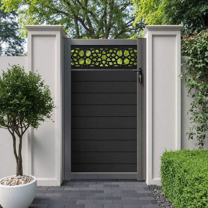 Fusion Nazira Pedestrian Gate - Black