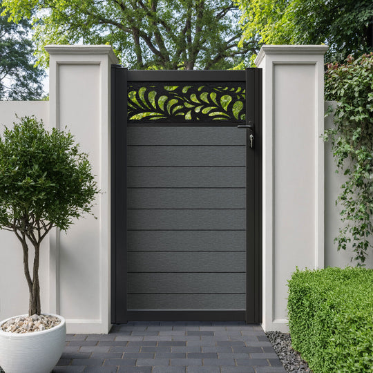 Fusion Petal Pedestrian Gate - Dark Grey