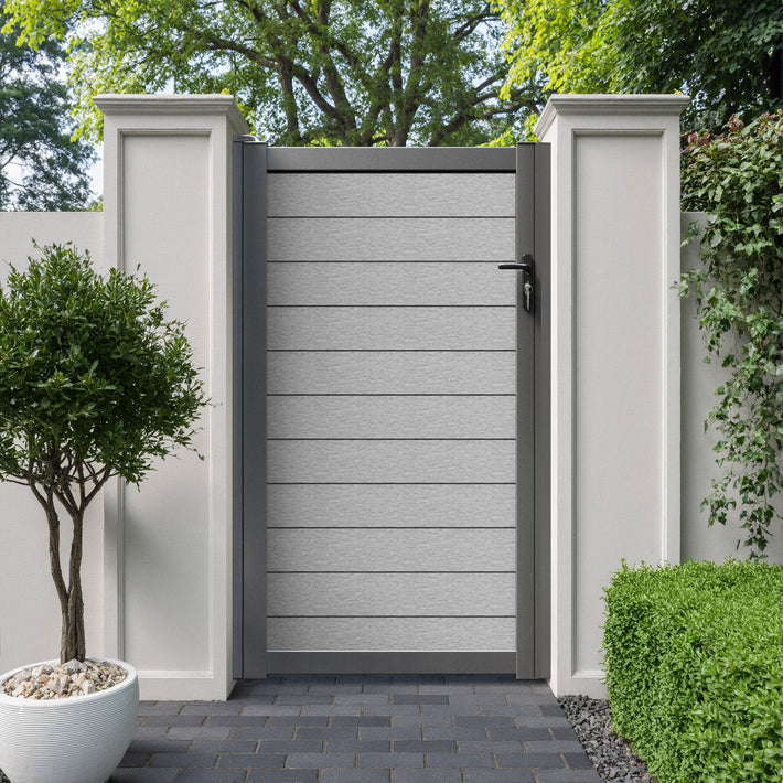 Fusion Pedestrian Gate - Light Grey