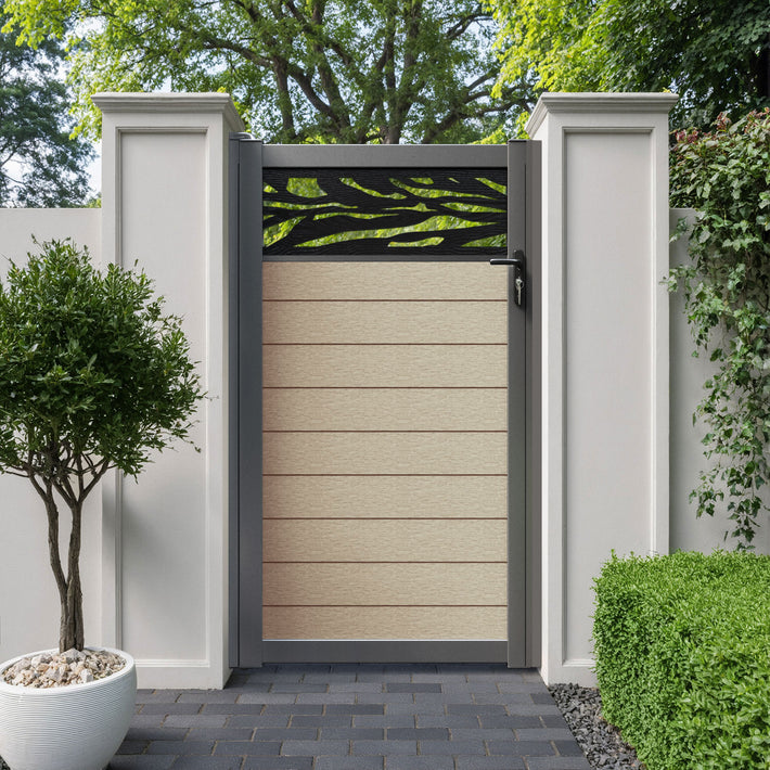 Fusion Malawi Pedestrian Gate - Light Oak