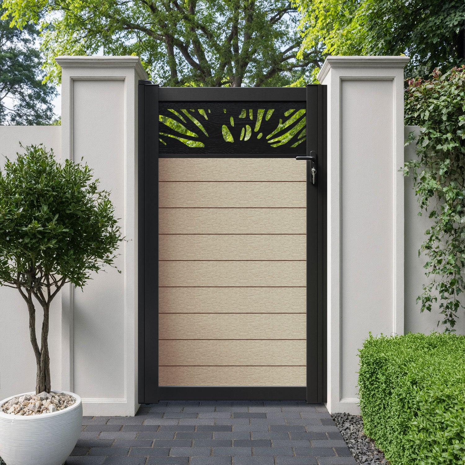 Fusion Poppy Pedestrian Gate - Light Oak