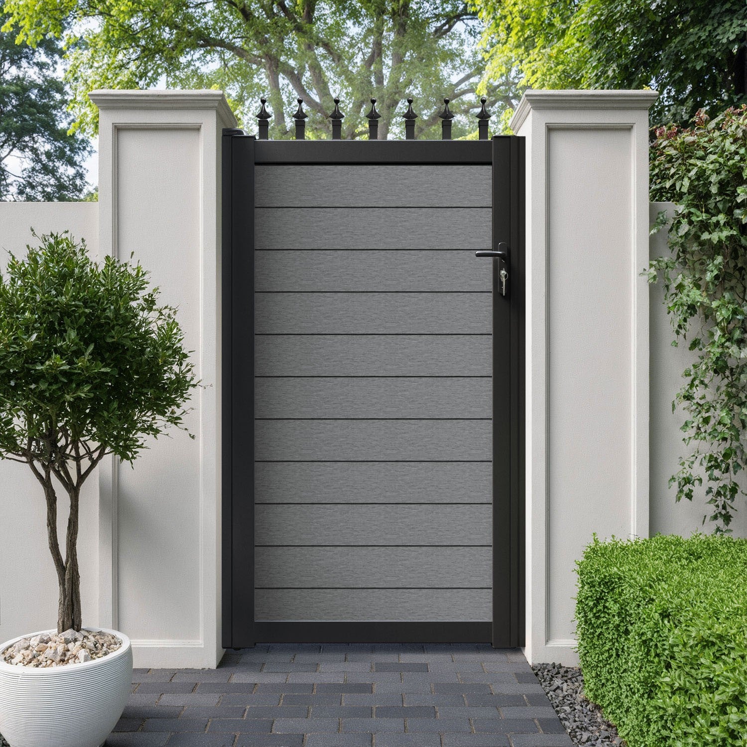 Fusion Pedestrian Gate - Mid Grey – Charles & Ivy
