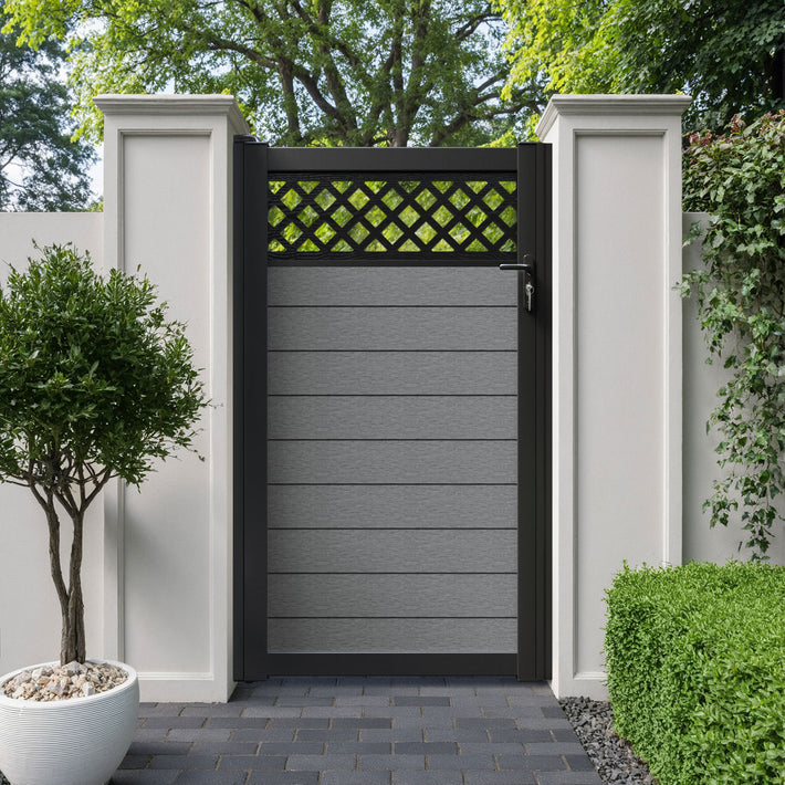Fusion Hive Pedestrian Gate - Mid Grey