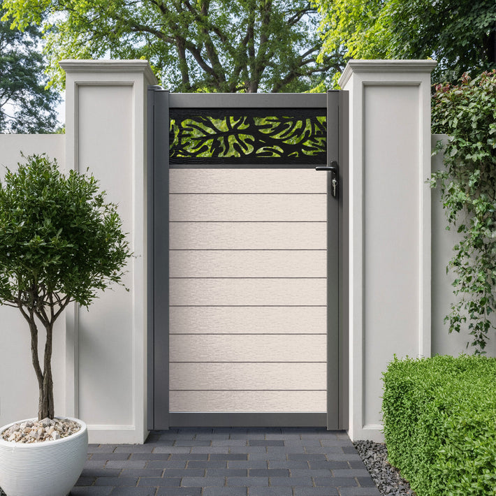 Fusion Botanic Pedestrian Gate - Mid Stone