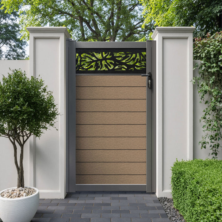 Fusion Botanic Pedestrian Gate - Teak