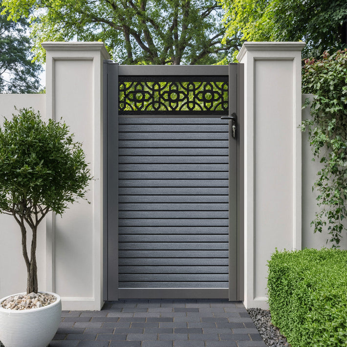 Hudson Nabila Pedestrian Gate - Anthracite
