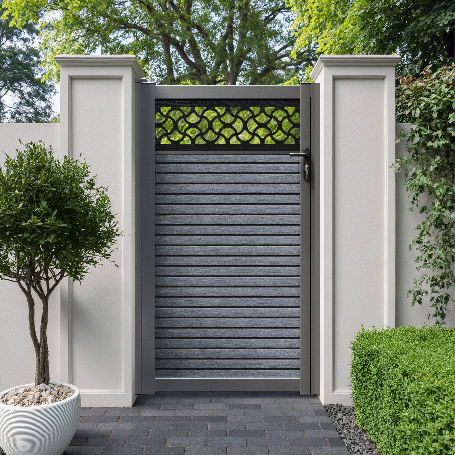 Hudson Vida Pedestrian Gate - Anthracite