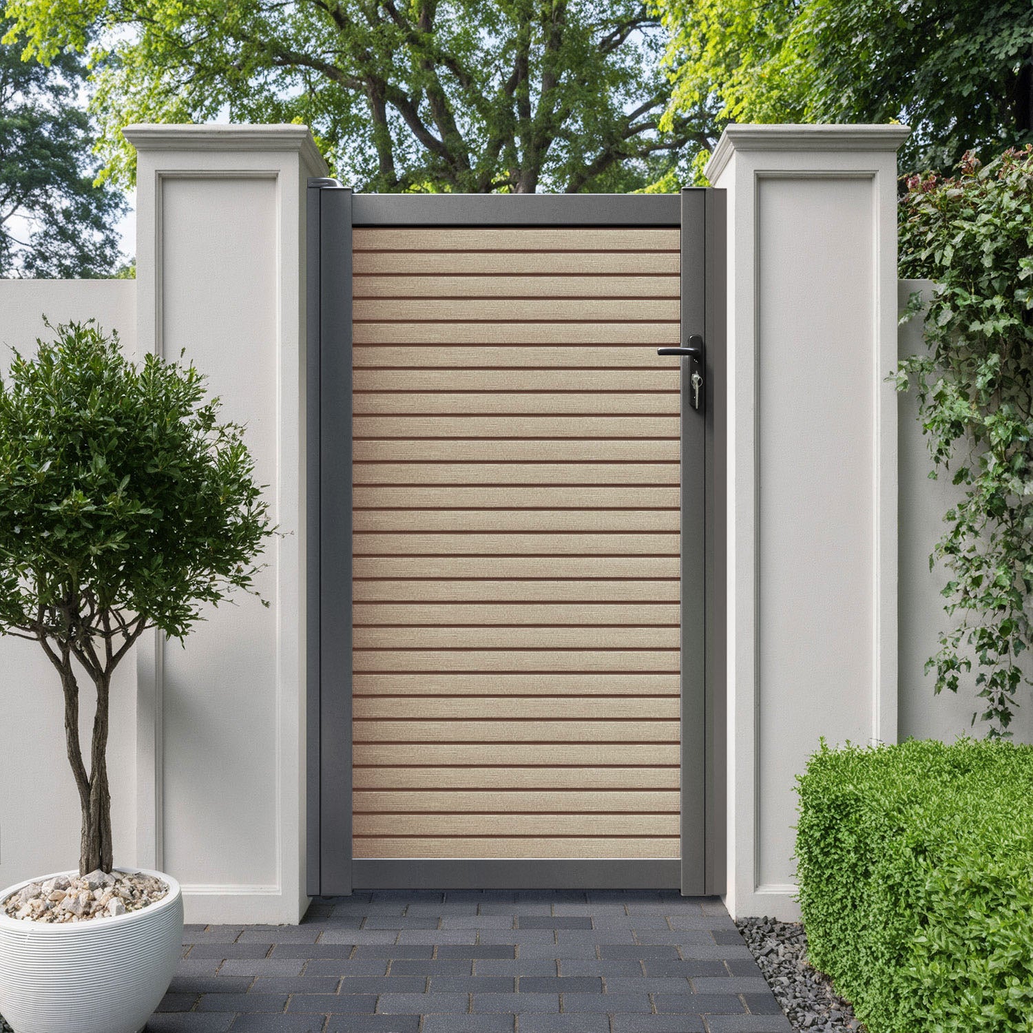 Hudson Pedestrian Gate - Light Oak