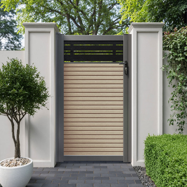 Hudson Linea Pedestrian Gate - Light Oak