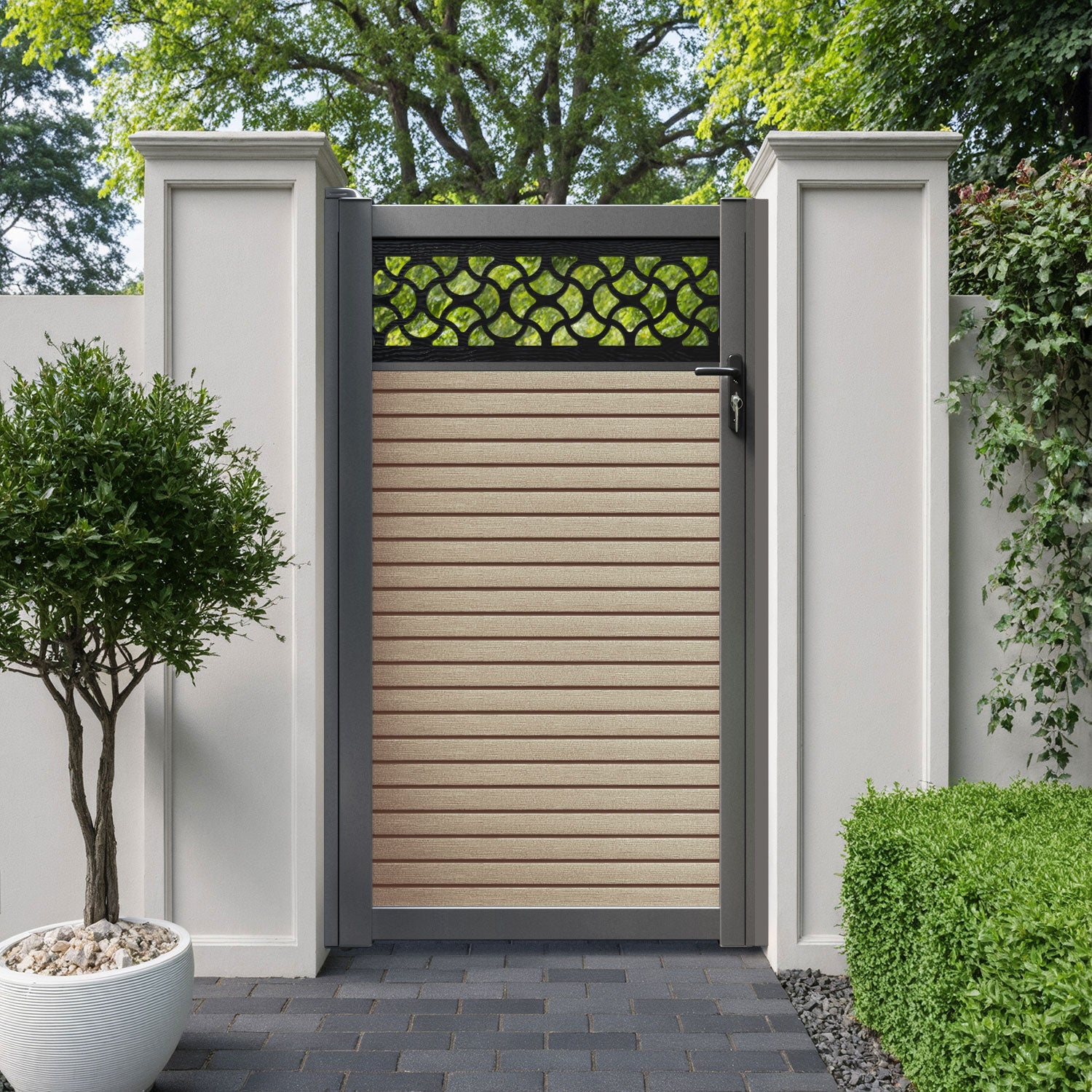 Hudson Vida Pedestrian Gate - Light Oak