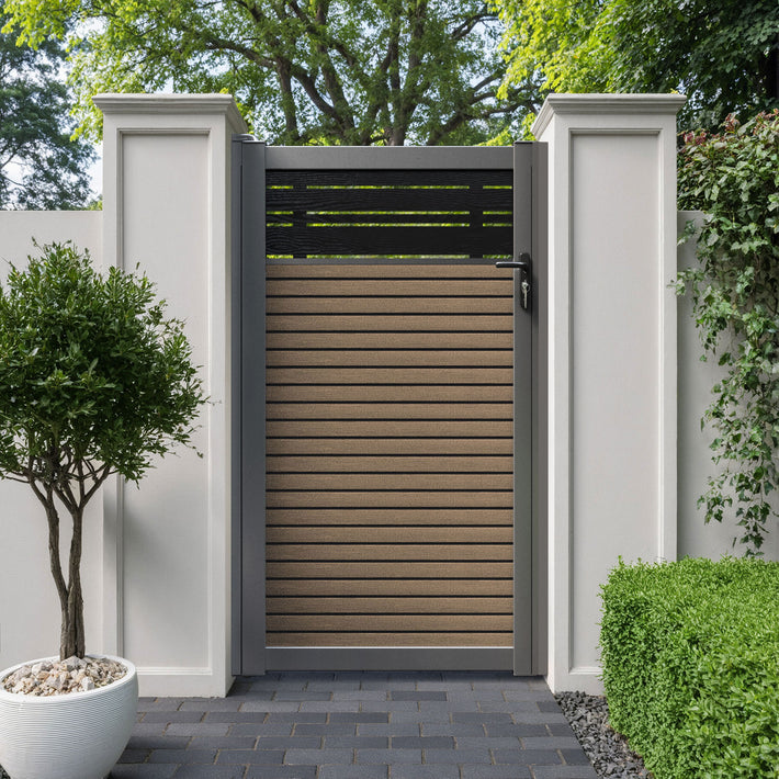 Hudson Linea Pedestrian Gate - Teak