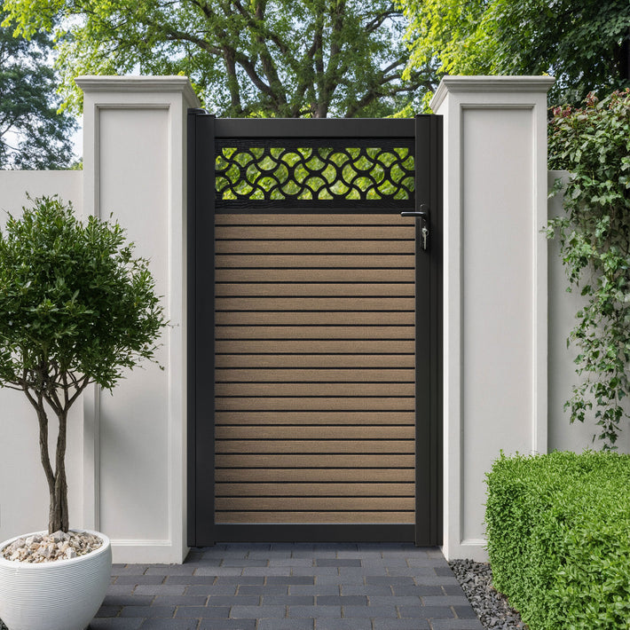 Hudson Vida Pedestrian Gate - Teak
