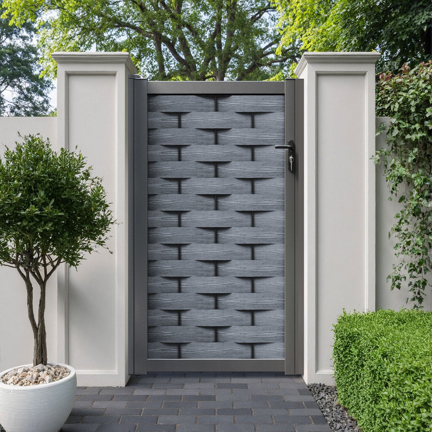 Ripple Pedestrian Gate - Anthracite
