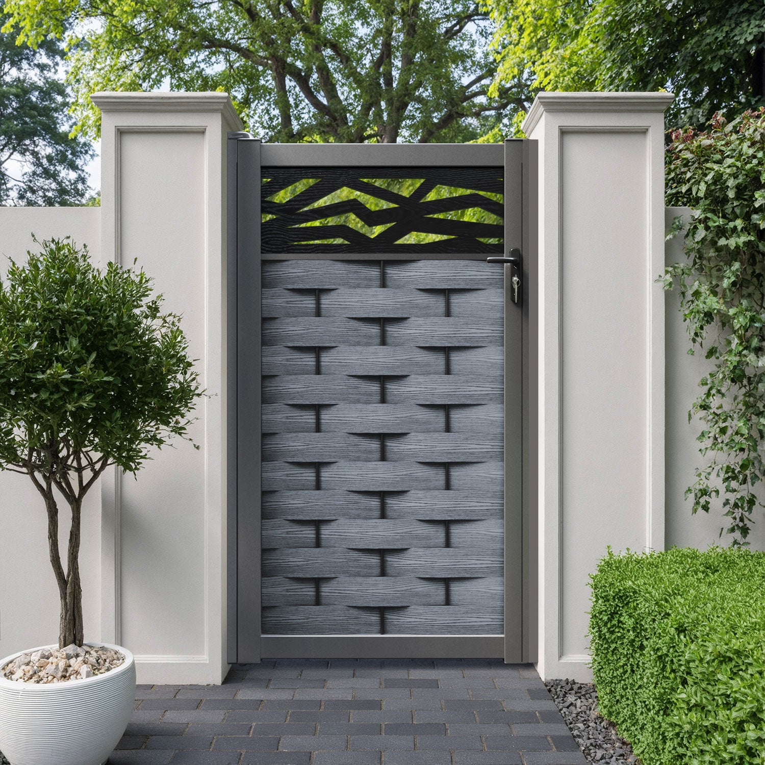 Ripple Zenith Pedestrian Gate - Anthracite