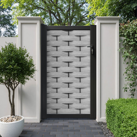 Ripple Pedestrian Gate - Light Grey