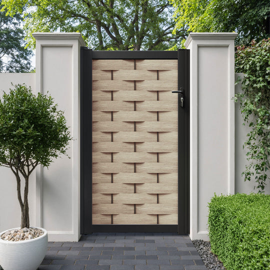 Ripple Pedestrian Gate - Light Oak