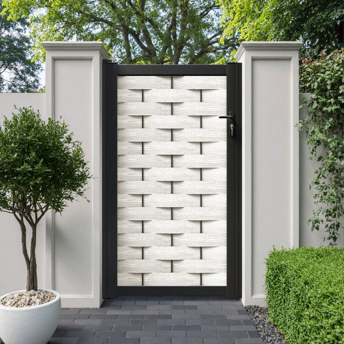 Ripple Pedestrian Gate - Light Stone