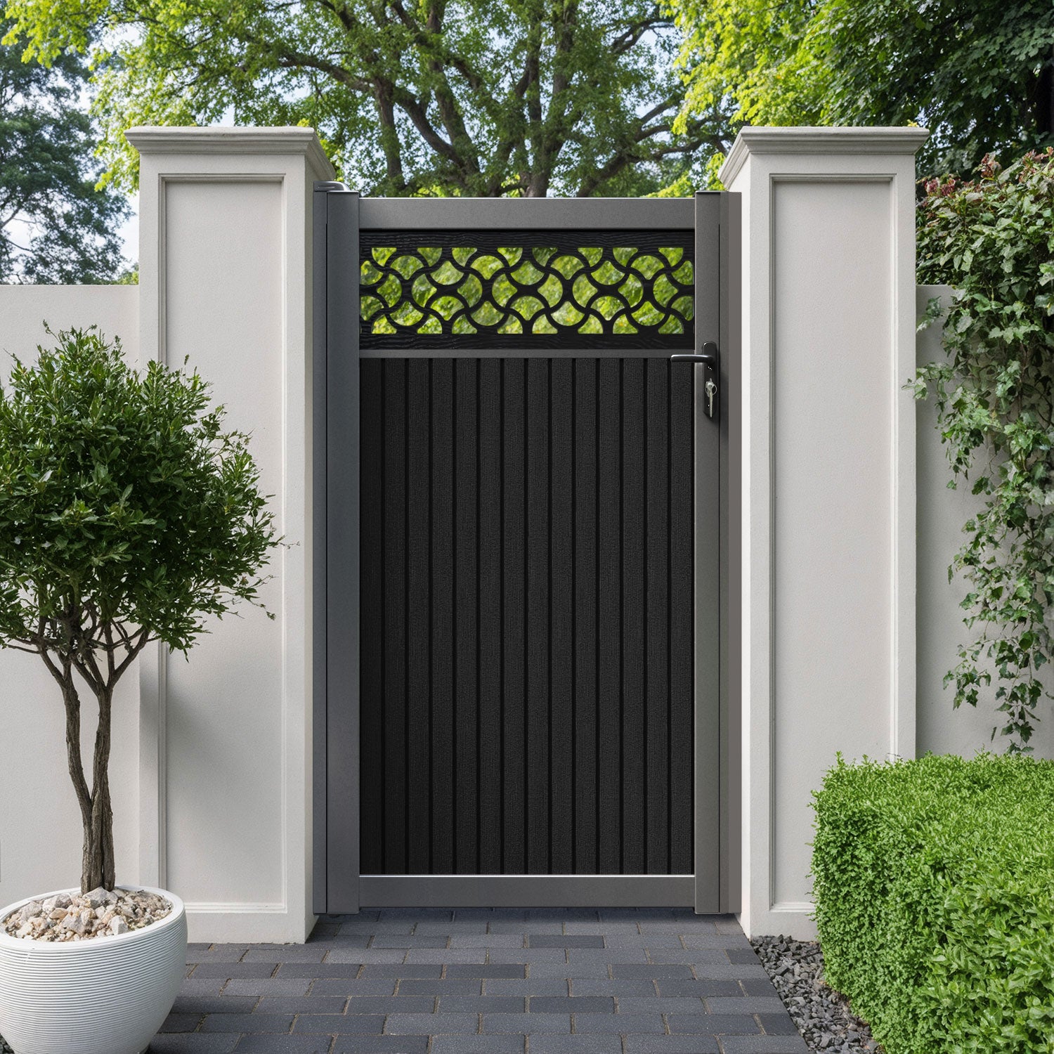 Virtis Vida Pedestrian Gate - Black