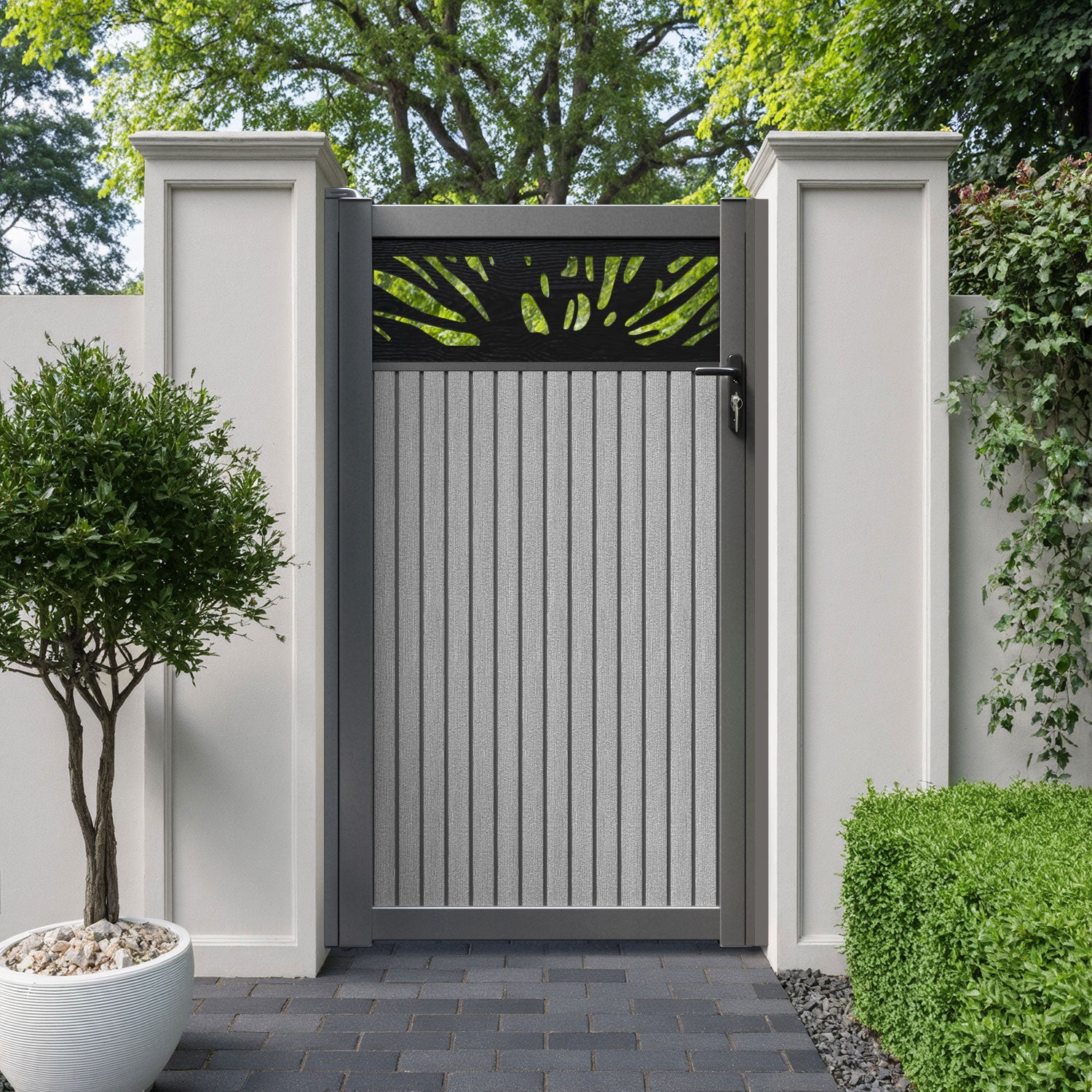 Virtis Poppy Pedestrian Gate - Light Grey