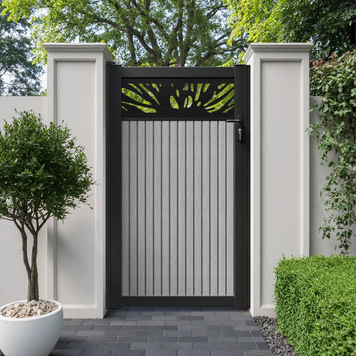 Virtis Poppy Pedestrian Gate - Light Grey