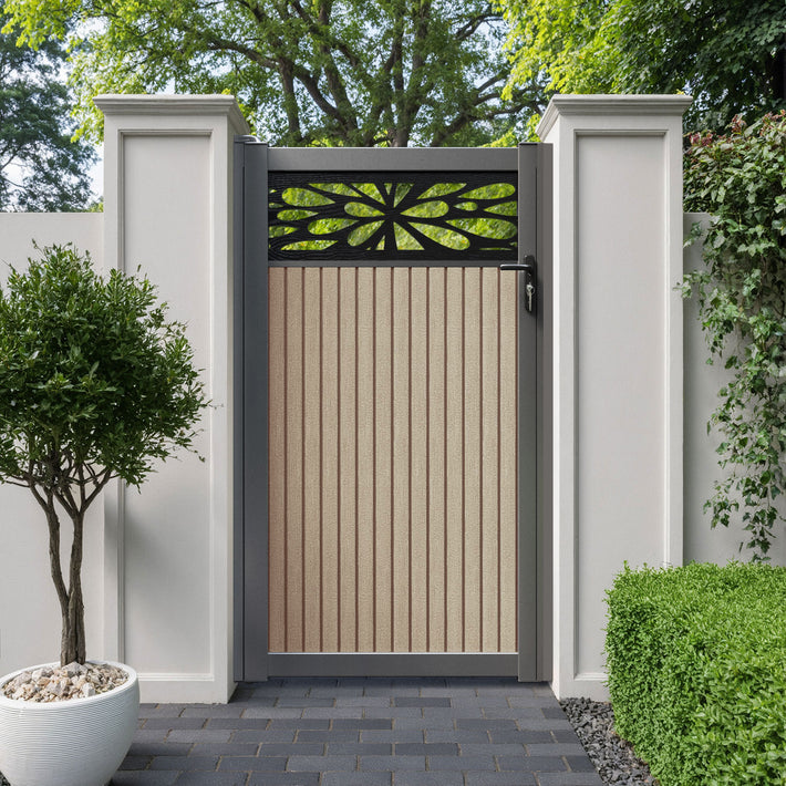 Virtis Blossom Pedestrian Gate - Light Oak