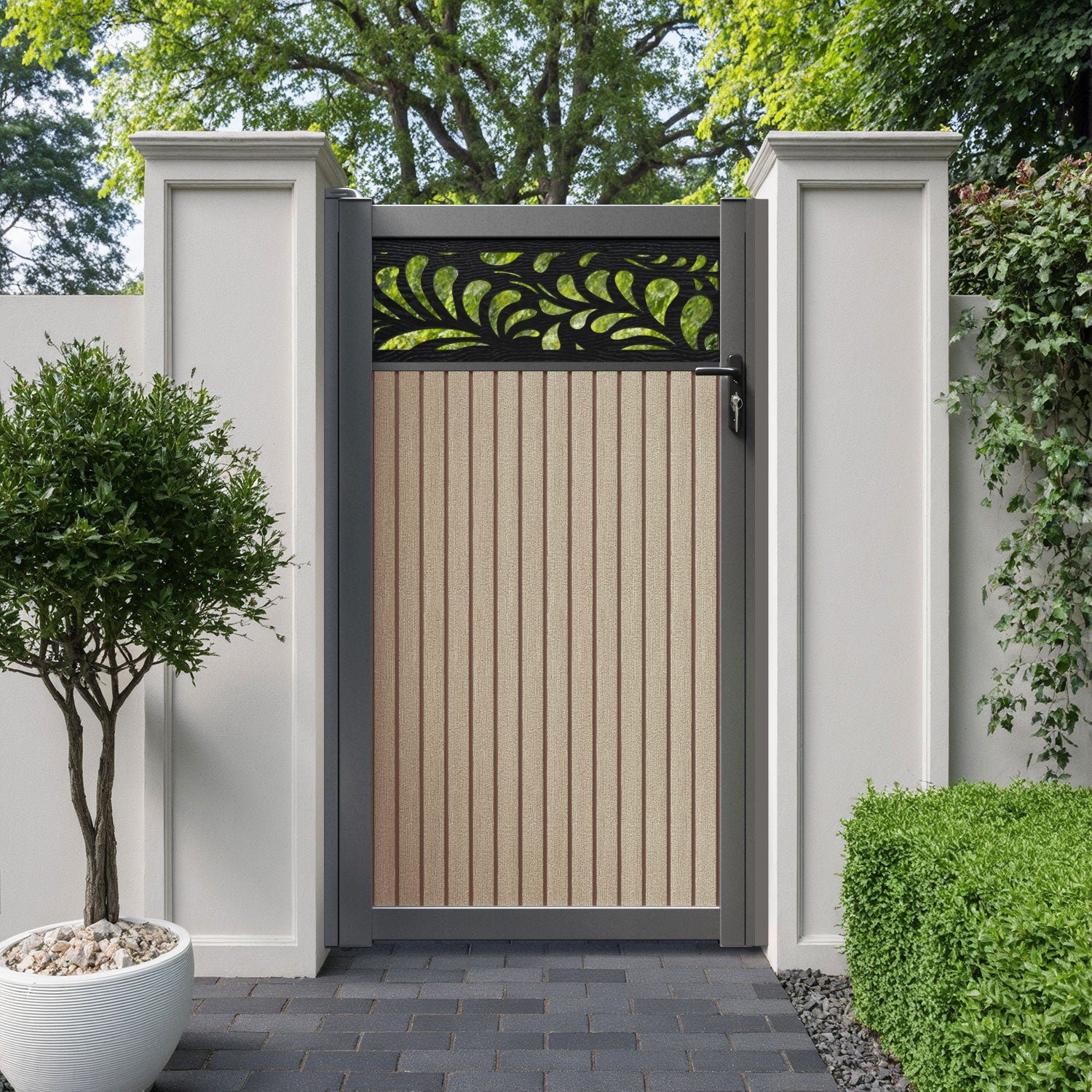 Virtis Petal Pedestrian Gate - Light Oak
