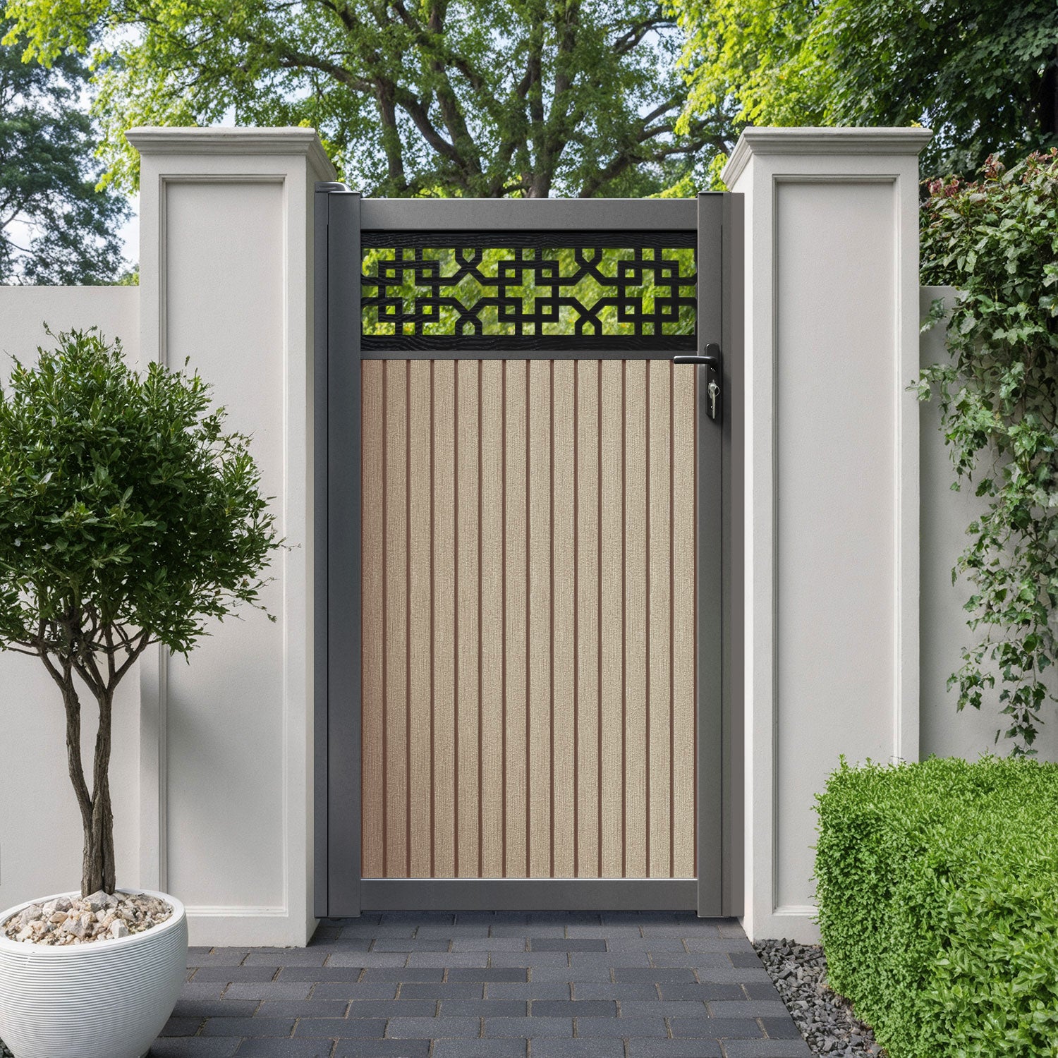 Virtis Zaria Pedestrian Gate - Light Oak