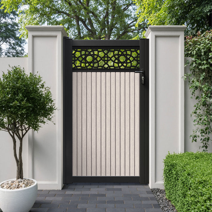 Virtis Ambar Pedestrian Gate - Mid Stone