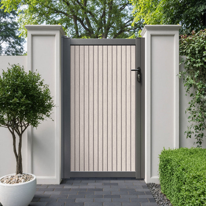 Virtis Pedestrian Gate - Mid Stone