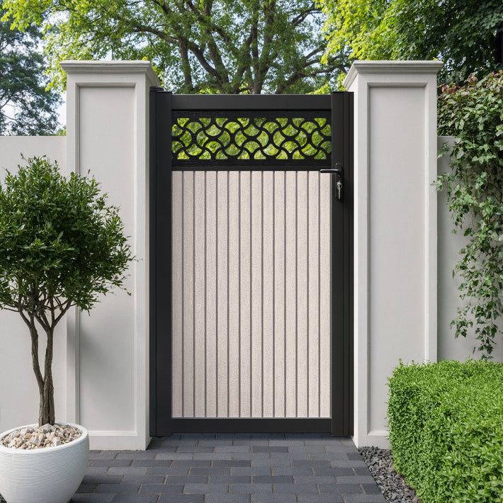 Virtis Vida Pedestrian Gate - Mid Stone