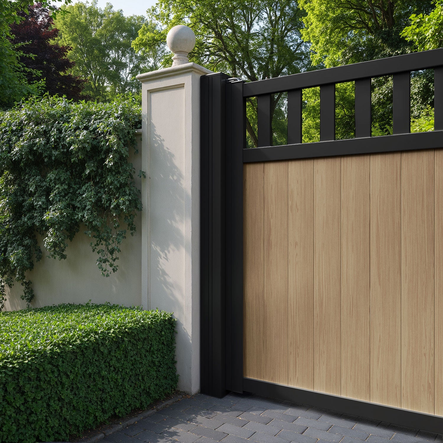 Alderton Aluminium Straight Top Driveway Gate