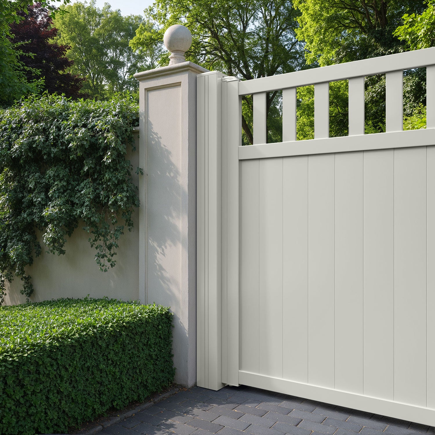 Alnara Aluminium Straight Top Driveway Gate