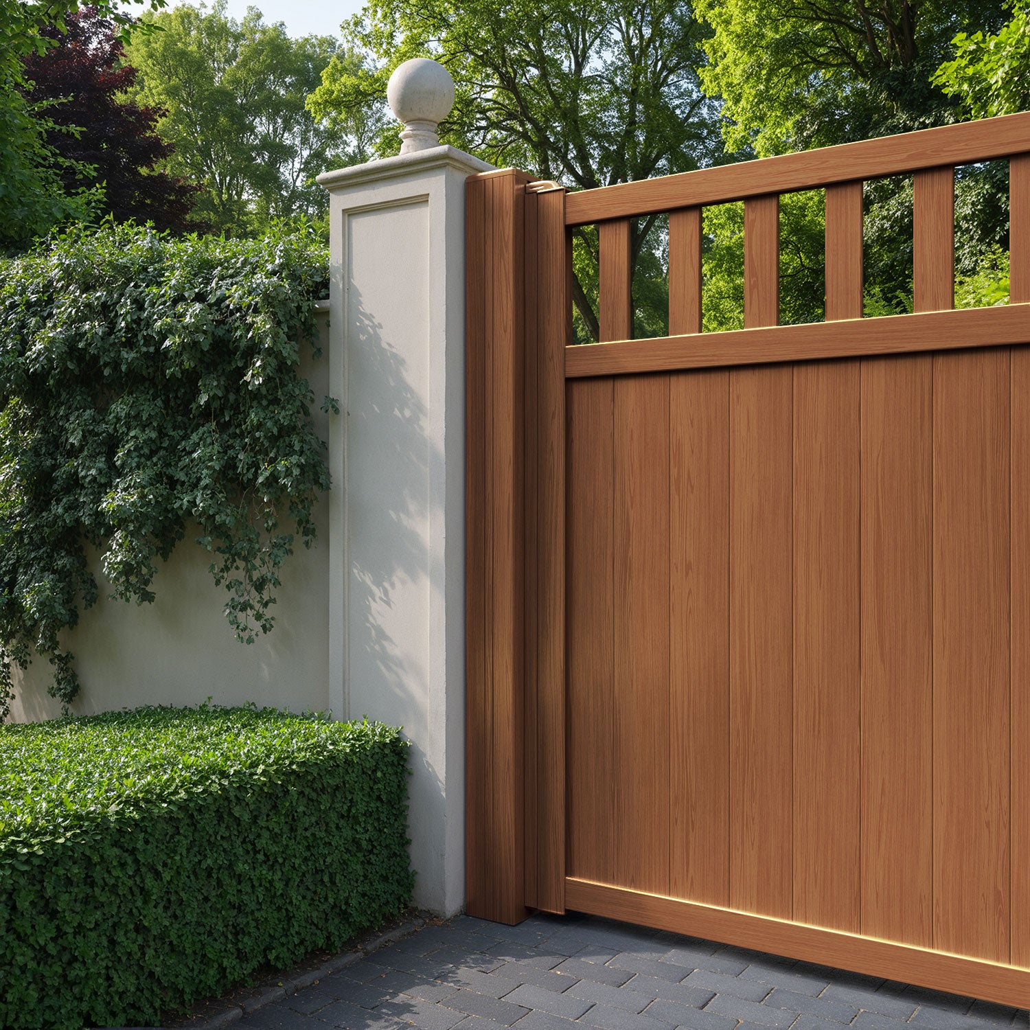 Hive Aluminium Straight Top Driveway Gate