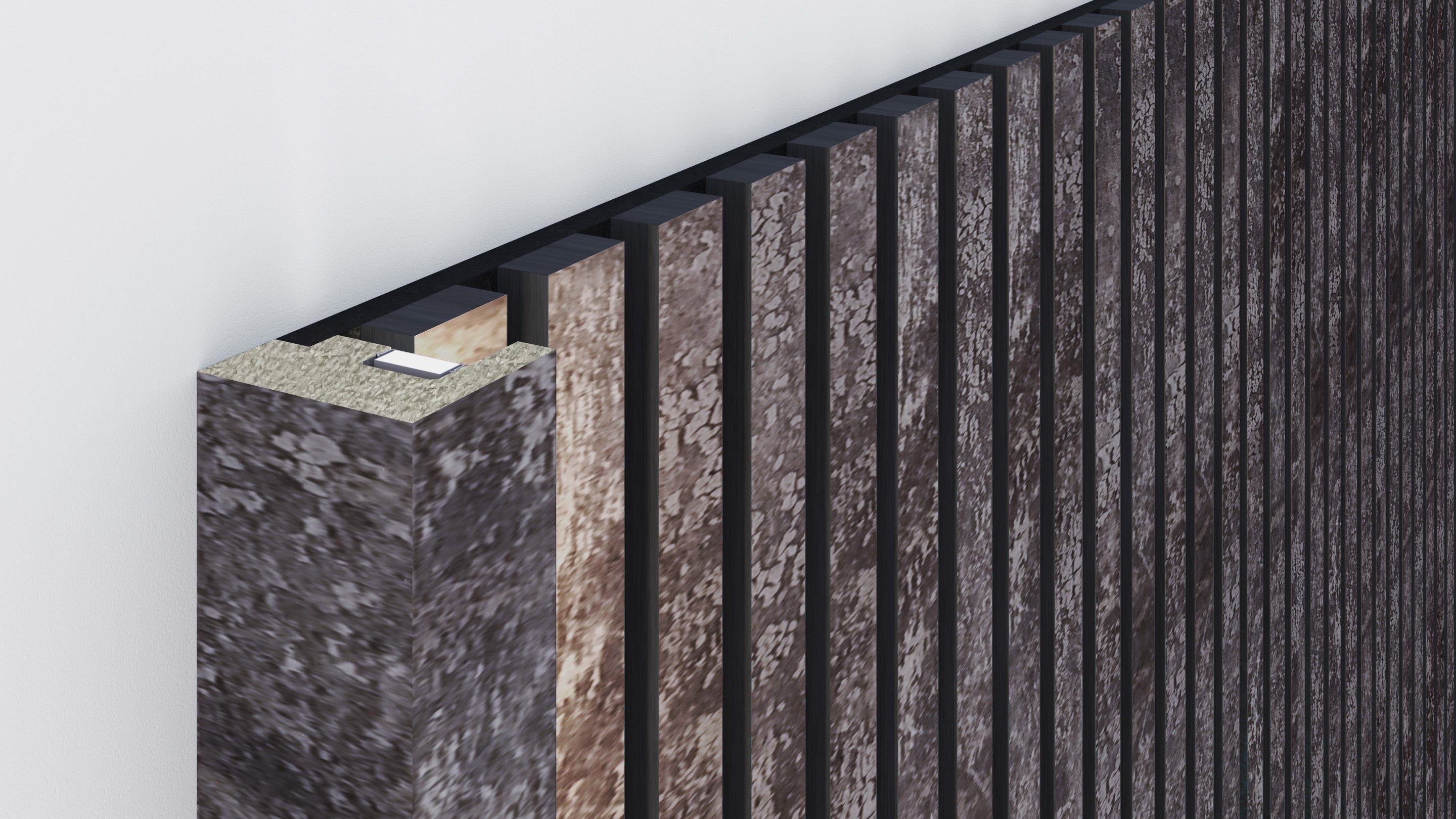 InsuSlat™ - Pair of Side Trim Battens - Antique Grey