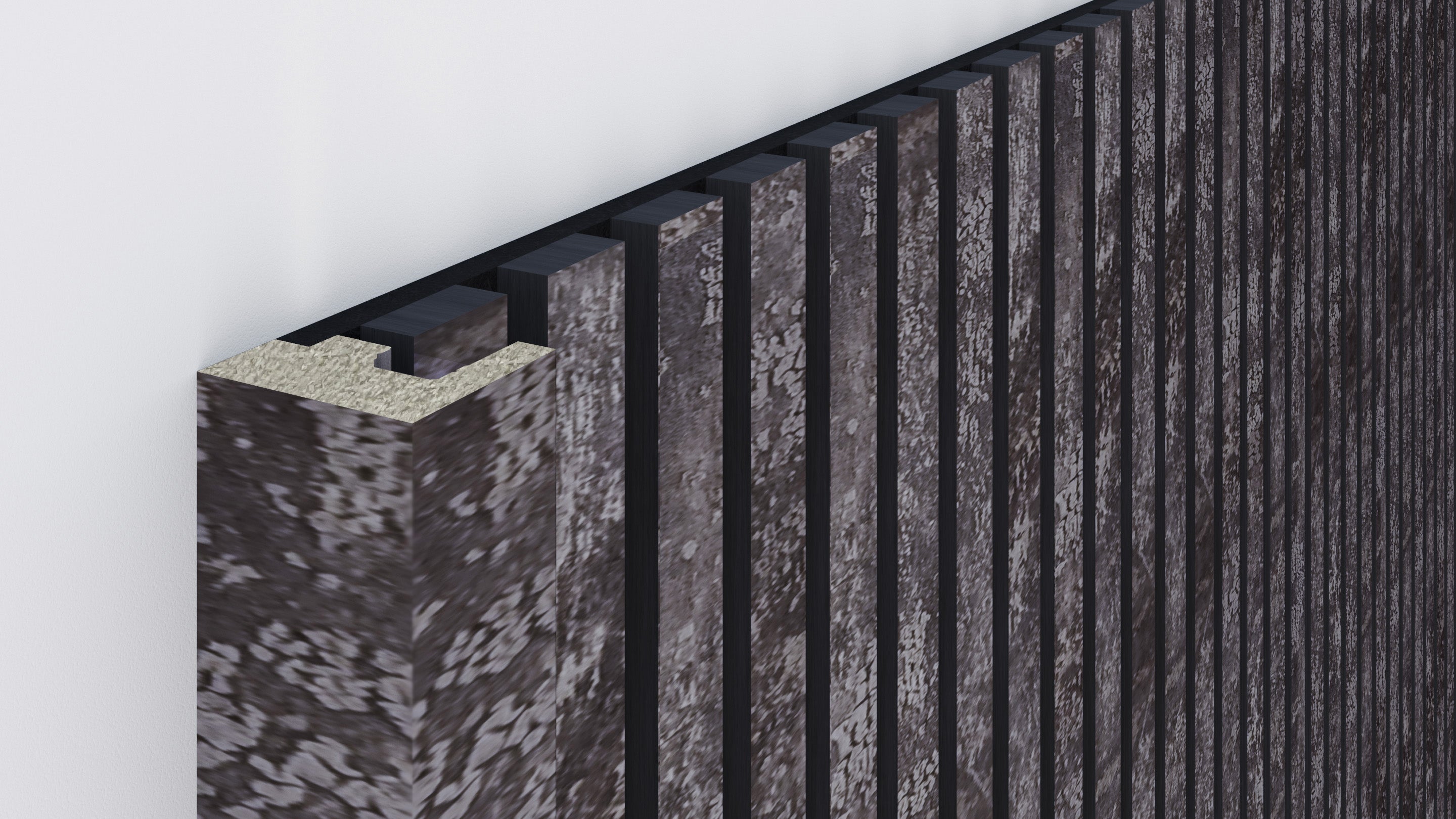 InsuSlat™ - Pair of Side Trim Battens - Antique Grey