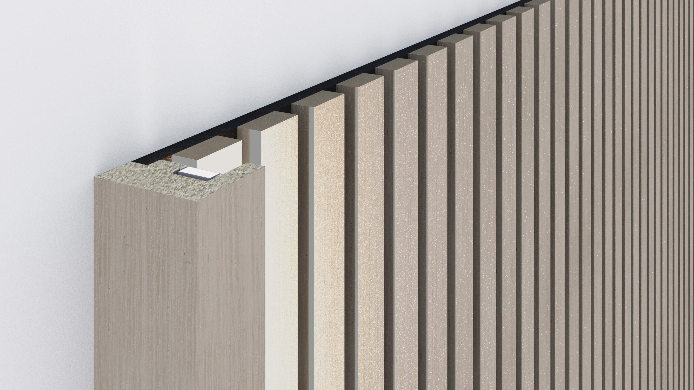 InsuSlat™ - Pair of Side Trim Battens - Grey Oak