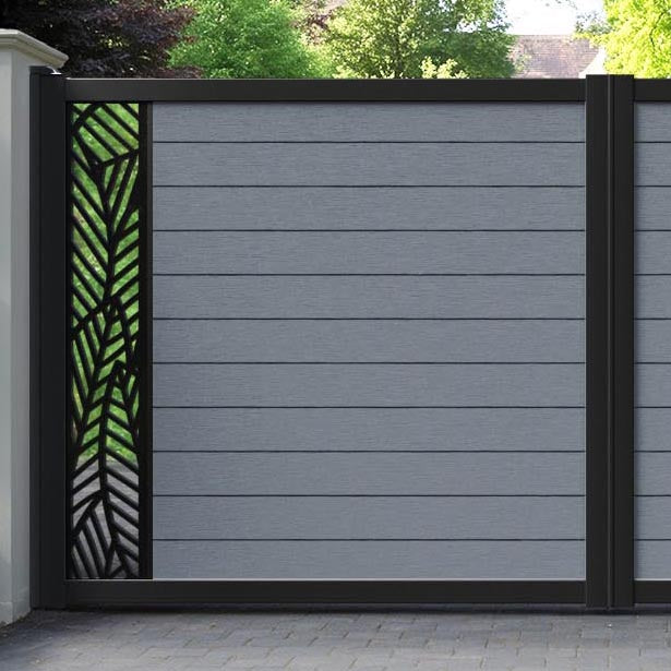 Fusion Habitat Straight Top Driveway Gate - Anthracite - End Screen