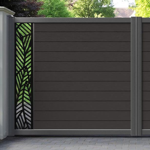 Fusion Habitat Straight Top Driveway Gate - Dark Oak - End Screen