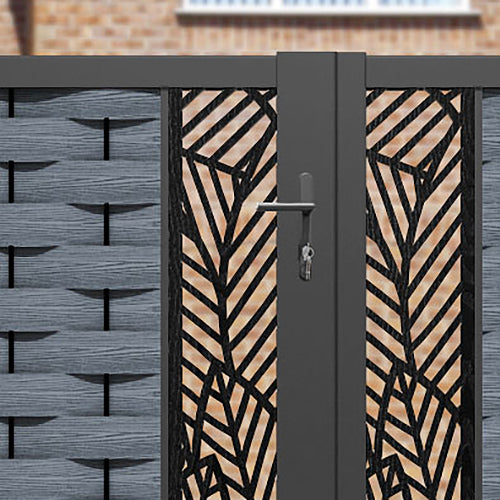 Ripple Habitat Straight Top Driveway Gate - Anthracite - Middle Screen