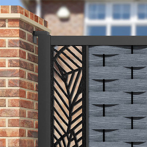Ripple Habitat Straight Top Driveway Gate - Anthracite - End Screen