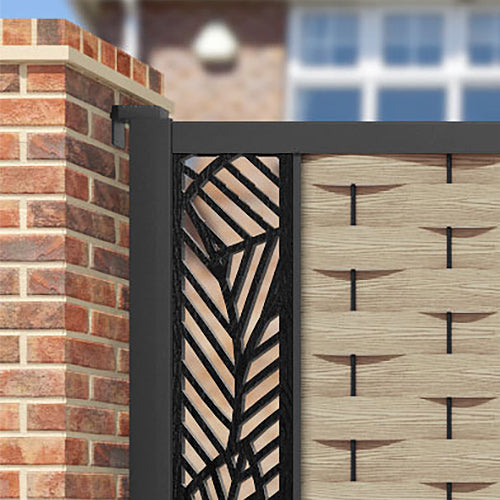 Ripple Habitat Straight Top Driveway Gate - Light Oak- End Screen