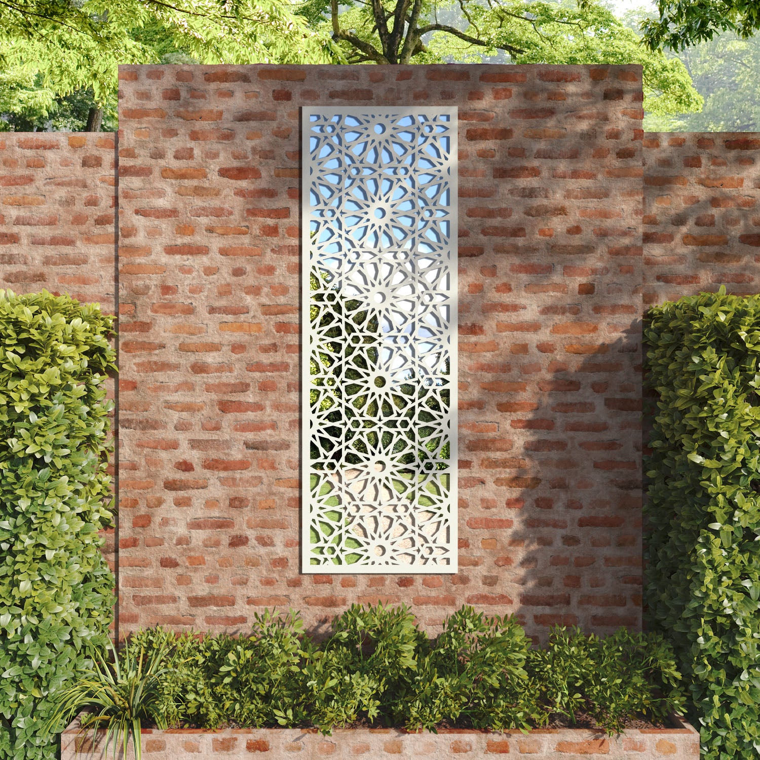 Hambra outdoor decorative mirrored panel