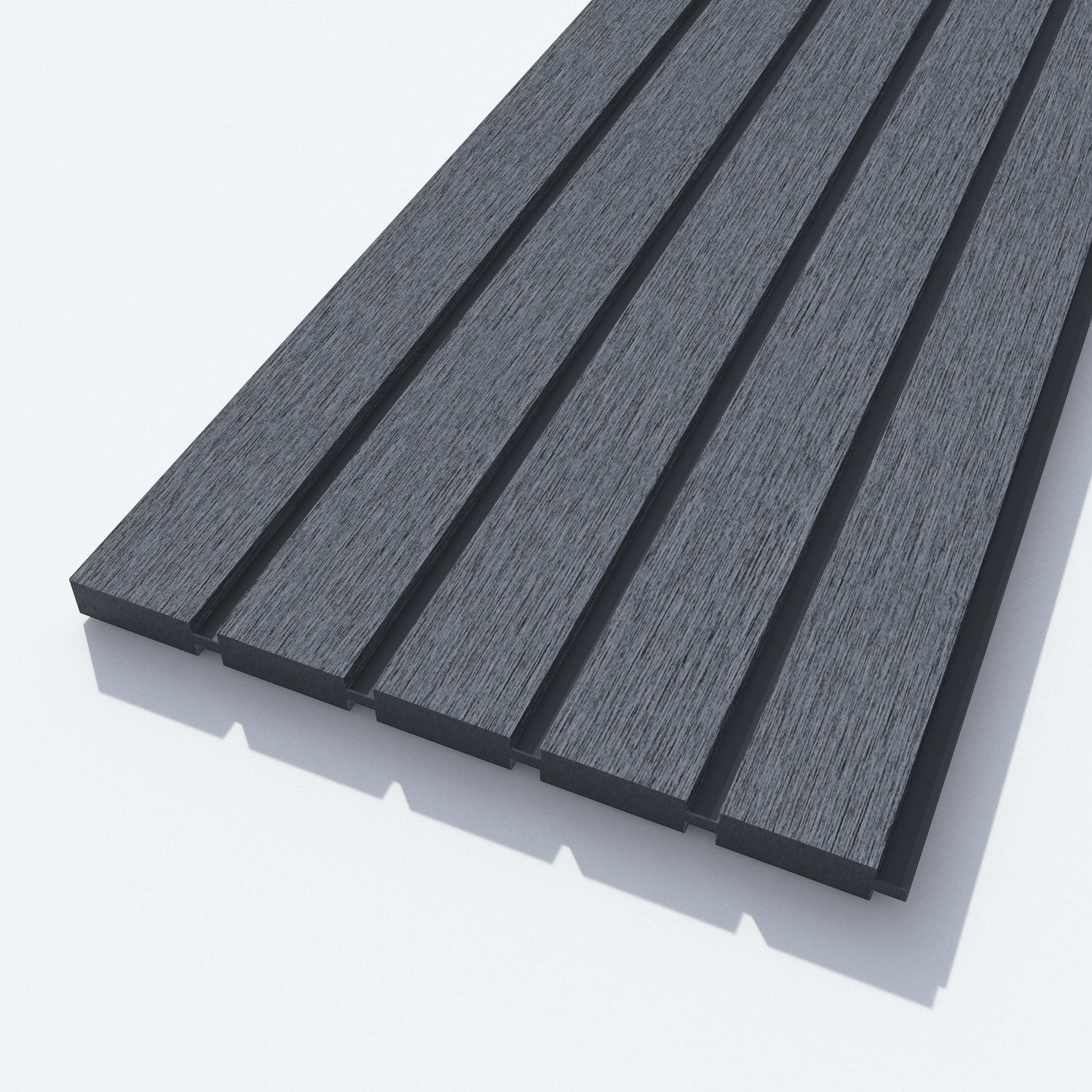 Hudson Feather Fence Panel - Anthracite - for existing concrete posts