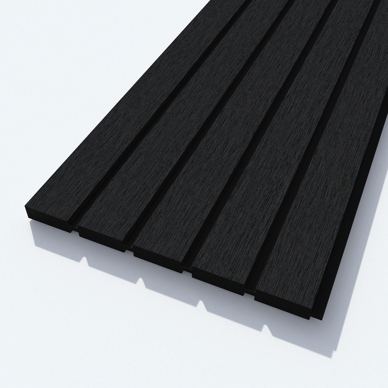 Virtis Feather Fence Panel - Black - with our aluminium posts