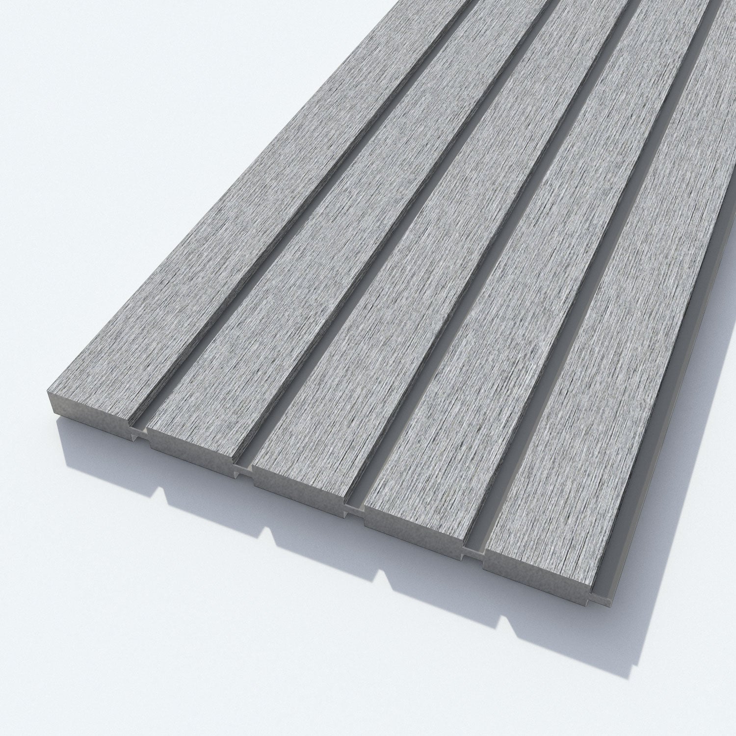 Virtis Linea Fence Panel - Light Grey - for existing concrete posts
