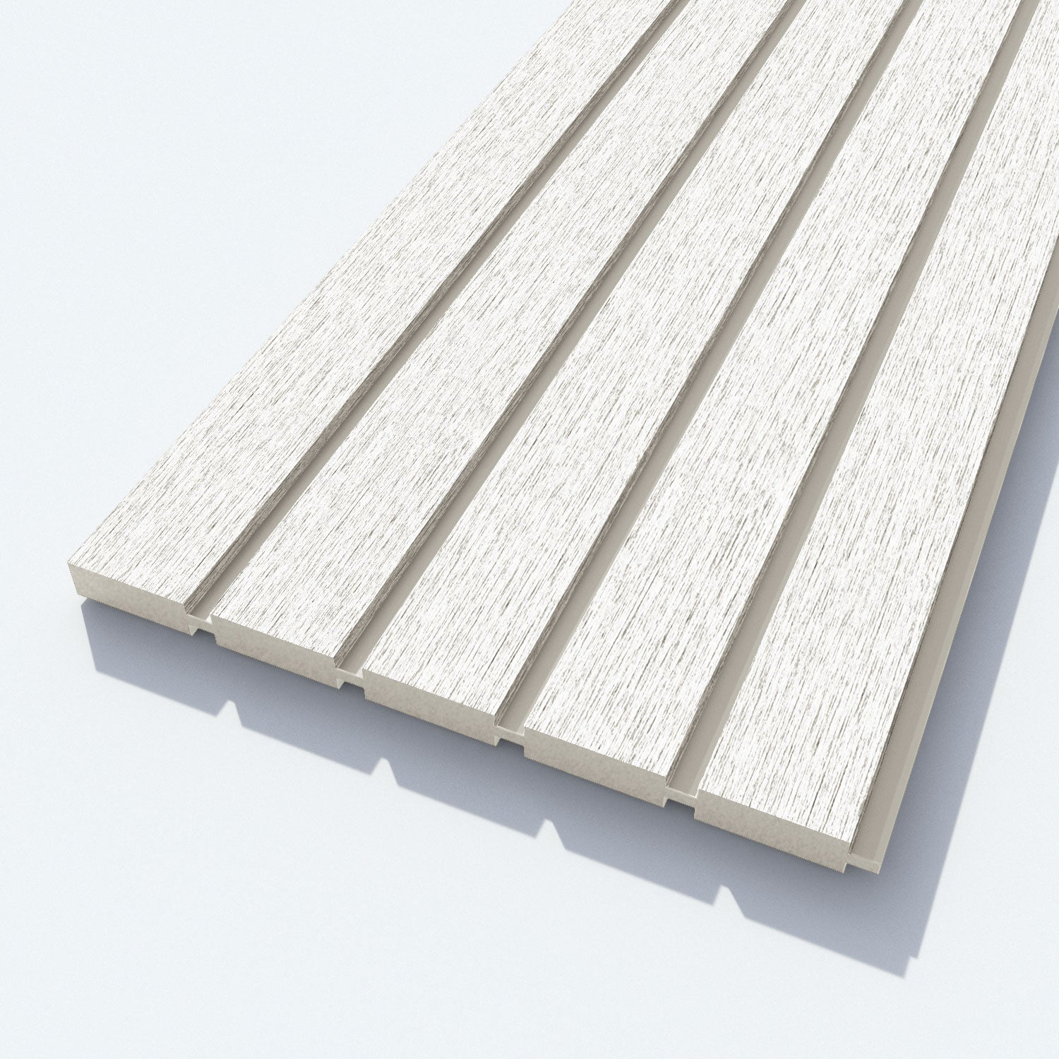 Virtis Alnara Curved Top Fence Panel - Light Stone - for existing concrete posts