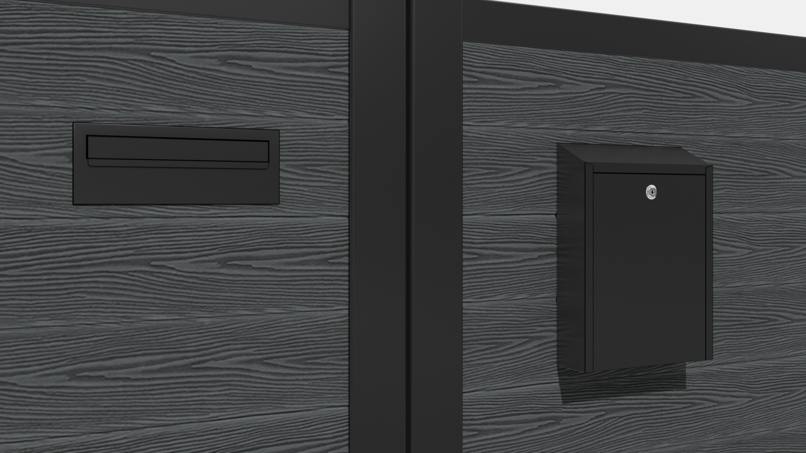 Classic Zaria Curved Top Driveway Gate - Dark Grey - End Screen