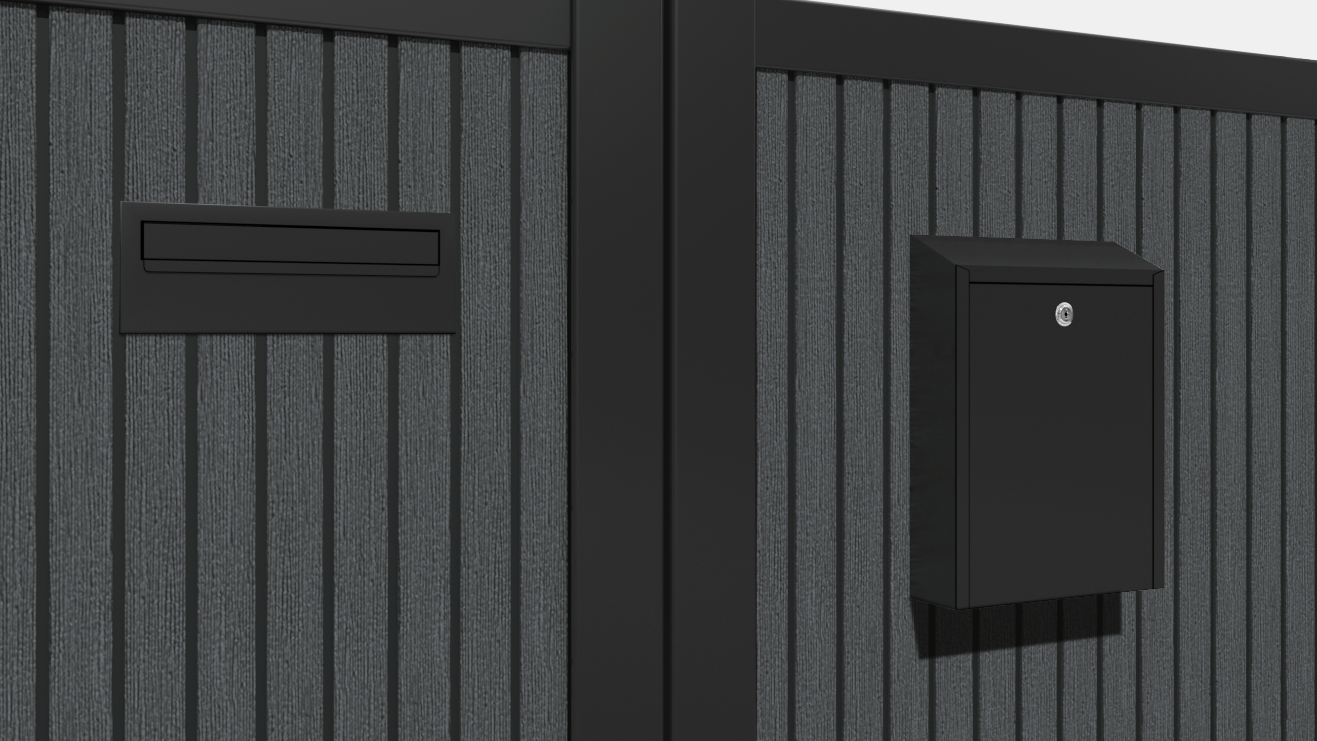 Virtis Alnara Pedestrian Gate - Dark Grey