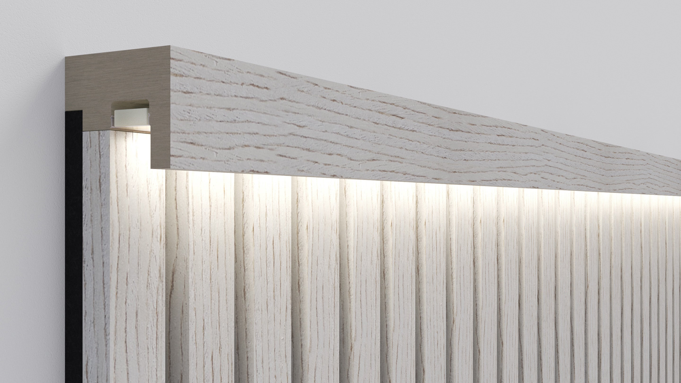 InsuSlat™ - Top Trim Batten - Light Grey