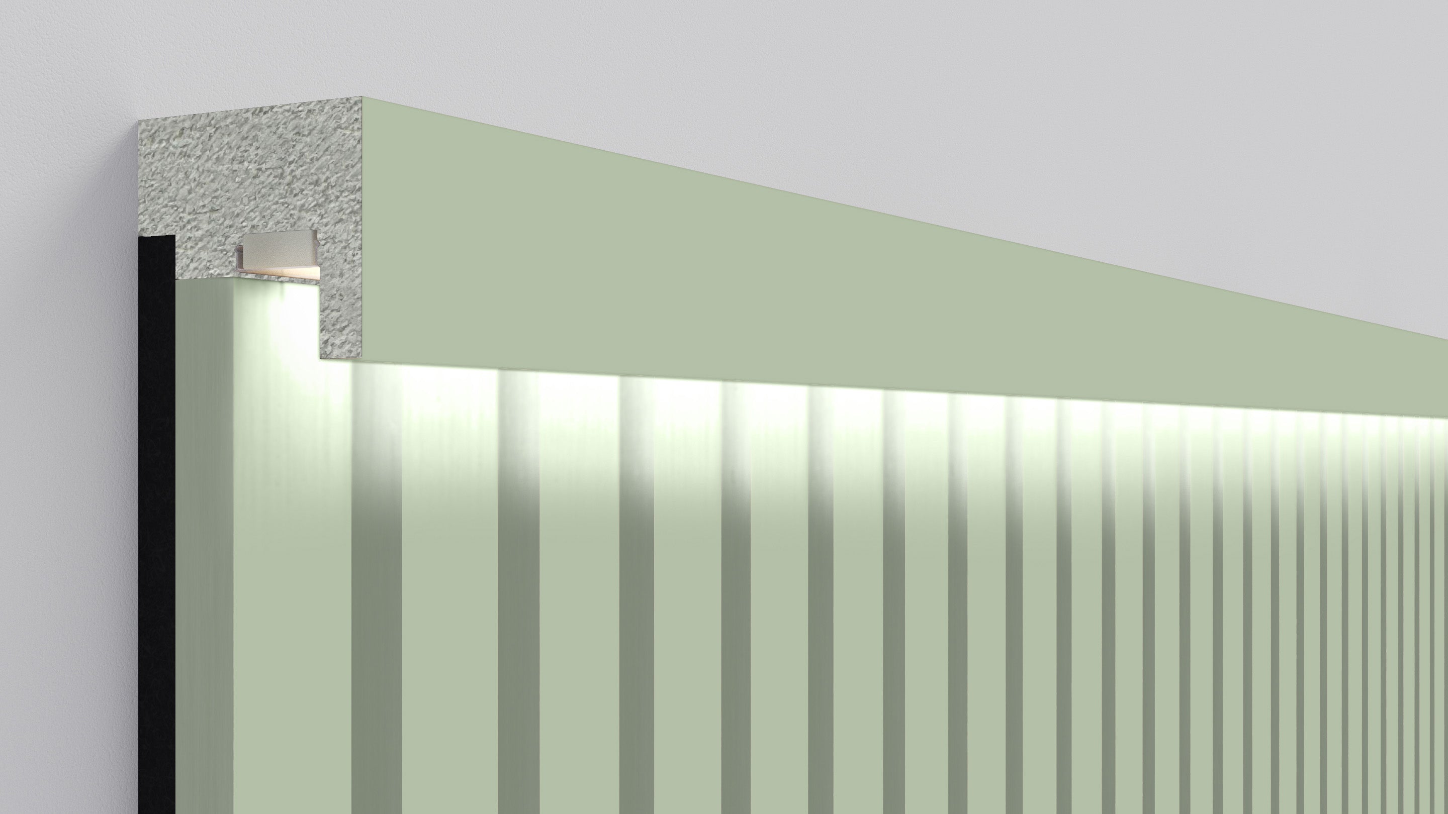 InsuSlat™ - Top Trim Batten - Light Olive